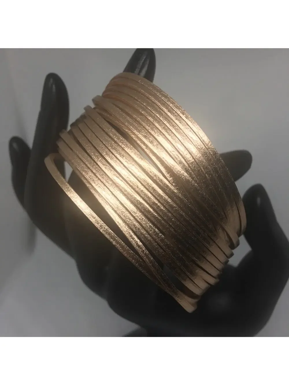 Multi Row Bracelet Magnetic Closure - Rose Gold